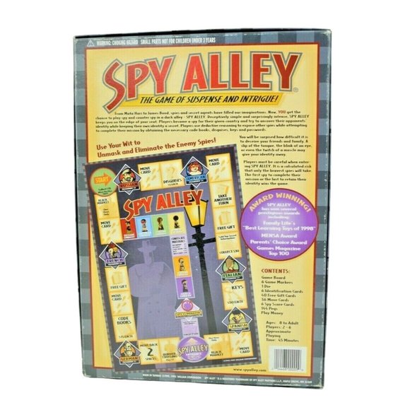 Spy Alley Strategy Suspense and Intrigue Board Game - Picture 3 of 8